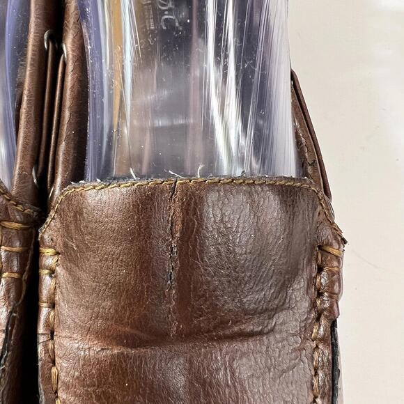 Boc Born Loafers Womens Size 7M Brown Faux Leather Driving Shoes Vegan - Picture 2 of 9